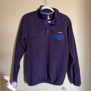 Patagonia Snap-T Fleece Pullover Size Medium Womens Purple